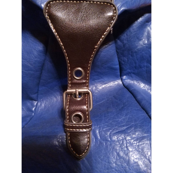 Bueno Leather Travel/Weekender Bag - Huge and Beautiful Royal Blue - Picture 3 of 3